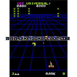 Pixelbox Arcade - Devil Zone (1980), a Shooter / Gallery game by Universal