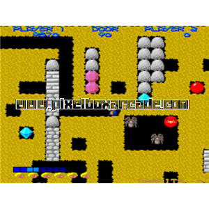 Pixelbox Arcade - Diamond Run (1989), a Maze / Digging game by KH Video