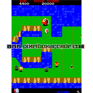 Pixelbox Arcade - Dig Dug II (1985), a Maze game by Namco