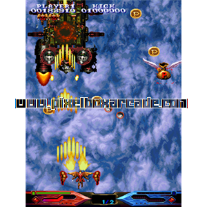 Pixelbox Arcade - Dimahoo (2000), a Shooter / Flying Vertical game by Eighting/Raizing, distributed by Capcom