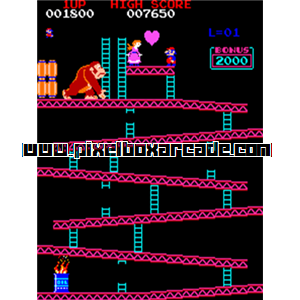 Pixelbox Arcade - Donkey Kong (1981), a Platform / Run Jump game by Nintendo of America