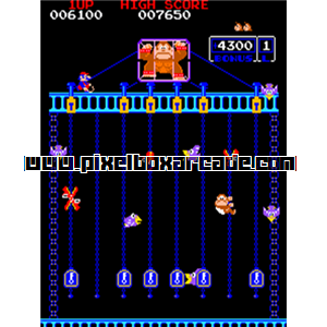 Pixelbox Arcade - Donkey Kong Junior (1982), a Platform / Run Jump game by Nintendo of America