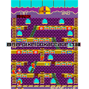 Pixelbox Arcade - Mr. Do's Castle (1983), a Platform / Run Jump game by Universal