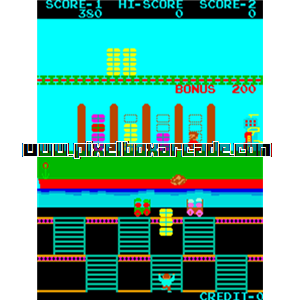Pixelbox Arcade - Dock Man (1982), a Platform / Run Jump game by Taito Corporation