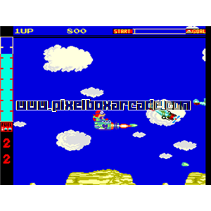 Pixelbox Arcade - Acrobatic Dog-Fight (1984), a Shooter / Flying game by Technos