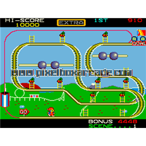 Pixelbox Arcade - Mr. Do's Wild Ride (1984), a Platform / Run Jump game by Universal
