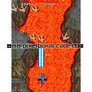 Pixelbox Arcade - Dragon Saber (1990), a Shooter / Flying Vertical game by Namco