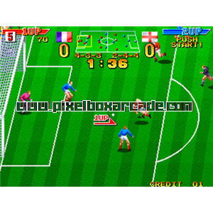 Pixelbox Arcade - Dream Soccer '94 (1994), a Sports / Soccer game by Irem (Data East Corporation license)