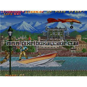 Pixelbox Arcade - The Cliffhanger - Edward Randy (1990), a Fighter / 2D game by Data East Corporation