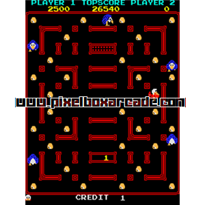 Pixelbox Arcade - Eggor (1983), a Maze / Shooter Small game by Telko