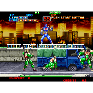 Pixelbox Arcade - Eight Man (1991), a Platform / Fighter Scrolling game by SNK / Pallas