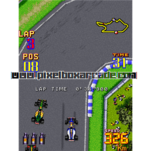 Pixelbox Arcade - F-1 Grand Prix Part II (1992), a Driving / Race game by Video System Co.