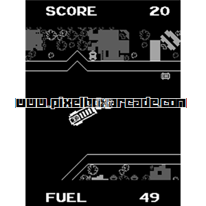 Pixelbox Arcade - Fire Truck (1978), a Driving game by Atari