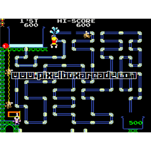 Pixelbox Arcade - Frisky Tom (1981), a Maze game by Nichibutsu