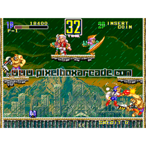 Pixelbox Arcade - Funky Jet (1992), a Platform / Run Jump game by [Data East] (Mitchell license)