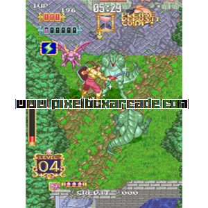 Pixelbox Arcade - Gaiapolis (1993), a Fighter / Vertical game by Konami