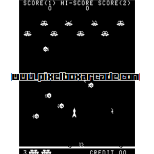 Pixelbox Arcade - Galaxy Wars (1979), a Shooter / Gallery game by Universal