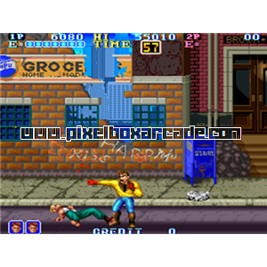 Pixelbox Arcade - Gang Wars (1989), a Fighter / 2.5D game by Alpha Denshi Co.