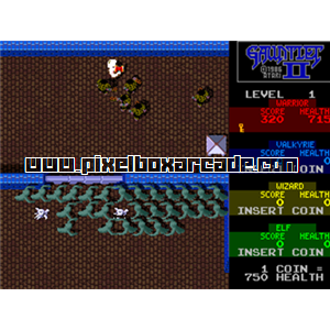 Pixelbox Arcade - Gauntlet II (1986), a Maze / Shooter Large game by Atari Games