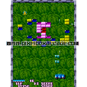 Pixelbox Arcade - Gigas (1986), a Ball & Paddle / Breakout game by bootleg