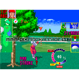 Pixelbox Arcade - Golfing Greats (1991), a Sports / Golf game by Konami