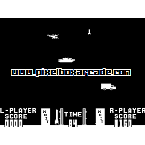 Pixelbox Arcade - Guided Missile (1977), a Shooter / Gallery game by Midway