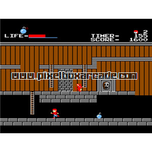 Pixelbox Arcade - Vs. The Goonies (1986), a Platform / Run Jump Scrolling game by Konami