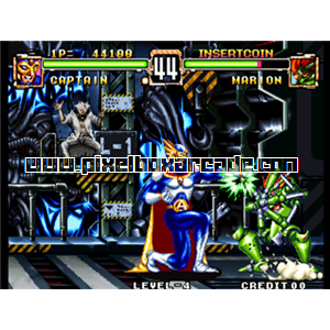 Pixelbox Arcade - Voltage Fighter - Gowcaizer (1995), a Fighter / Versus game by Technos