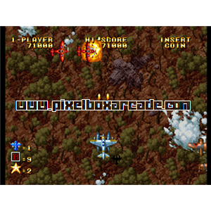 Pixelbox Arcade - Ghost Pilots (1991), a Shooter / Flying Vertical game by SNK