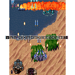 Pixelbox Arcade - Sen Jin - Guardian Storm (1998), a Shooter / Flying Vertical game by Afega