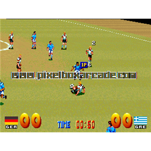 Pixelbox Arcade - Grand Striker (1993), a Sports / Soccer game by Human