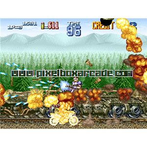 Pixelbox Arcade - Gunforce 2 (1994), a Platform / Shooter Scrolling game by Irem