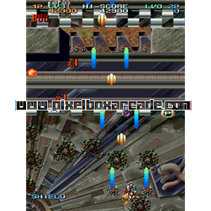 Pixelbox Arcade - GunNail (1993), a Shooter / Flying Vertical game by NMK / Tecmo