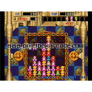 Pixelbox Arcade - Gururin (1994), a Puzzle / Drop game by Face