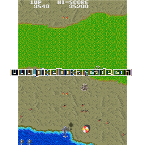 Pixelbox Arcade - Gyrodine (1984), a Shooter / Flying Vertical game by Taito Corporation