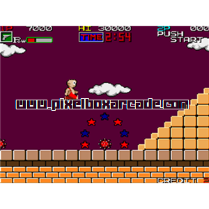 Pixelbox Arcade - Hard Head (1988), a Platform / Run Jump Scrolling game by SunA
