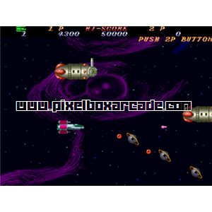 Pixelbox Arcade - Hellfire (1989), a Shooter / Flying Horizontal game by Toaplan (Taito license)
