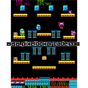 Pixelbox Arcade - Hopper Robo (1983), a Platform / Run Jump game by Sega