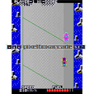 Pixelbox Arcade - High Way Race (1983), a Driving / Race game by Taito Corporation