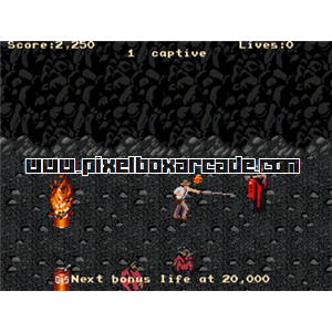 Pixelbox Arcade - Indiana Jones and the Temple of Doom (1985), a Maze / Fighter game by Atari Games