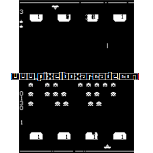 Pixelbox Arcade - Space Invaders II (1980), a Shooter / Gallery game by Midway