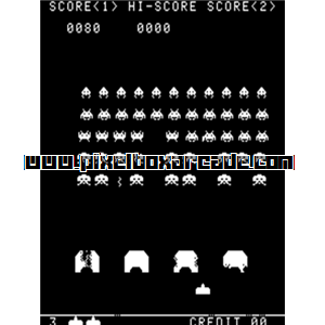 Pixelbox Arcade - Space Invaders (1978), a Shooter / Gallery game by Midway