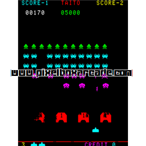 Pixelbox Arcade - Space Invaders Part II (1979), a Shooter / Gallery game by Taito