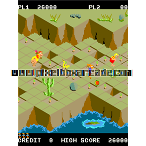 Pixelbox Arcade - Jack Rabbit (1984), a Platform / Run Jump game by Zaccaria