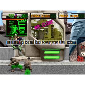 Pixelbox Arcade - Judge Dredd (1993), a Fighter / 3D game by Midway