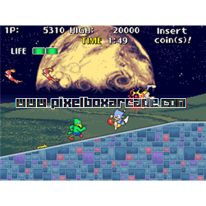 Pixelbox Arcade - J. J. Squawkers (1993), a Platform / Shooter Scrolling game by Athena / Able