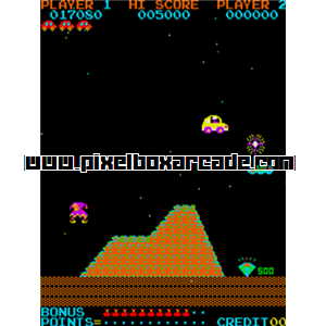 Pixelbox Arcade - Jump Bug (1981), a Platform / Run Jump Scrolling game by Rock-ola