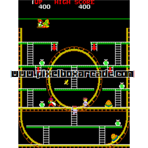 Pixelbox Arcade - Jump Coaster (1983), a Platform / Run Jump game by Kaneko