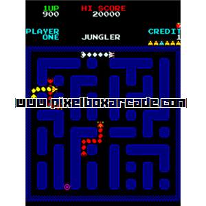 Pixelbox Arcade - Jungler (1981), a Maze / Shooter Small game by Konami