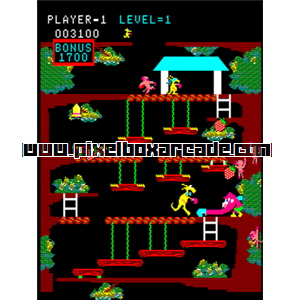 Pixelbox Arcade - Kangaroo (1982), a Platform / Run Jump game by Sun Electronics